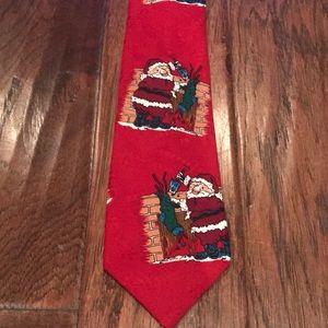 Hallmark Yule Tie Greetings Christmas Santa Tie